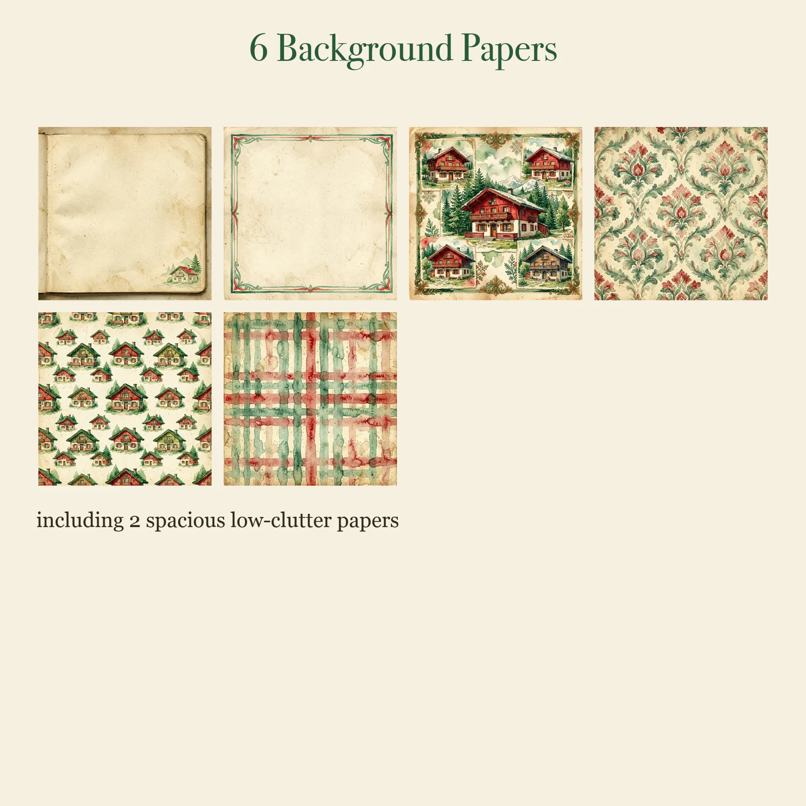 Alpine Swiss Chalet Junk Journal Kit | Mountain & Edelweiss Ephemera | Printable Cut-Outs | Digital Download