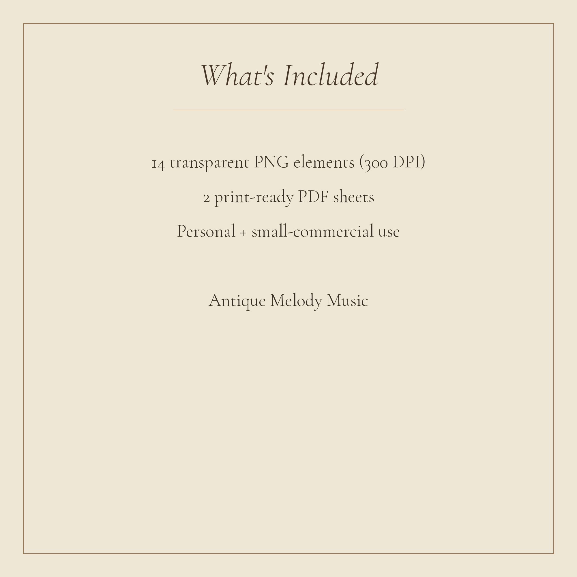 Antique Melody Music Junk Journal Kit ADD-ON — preview