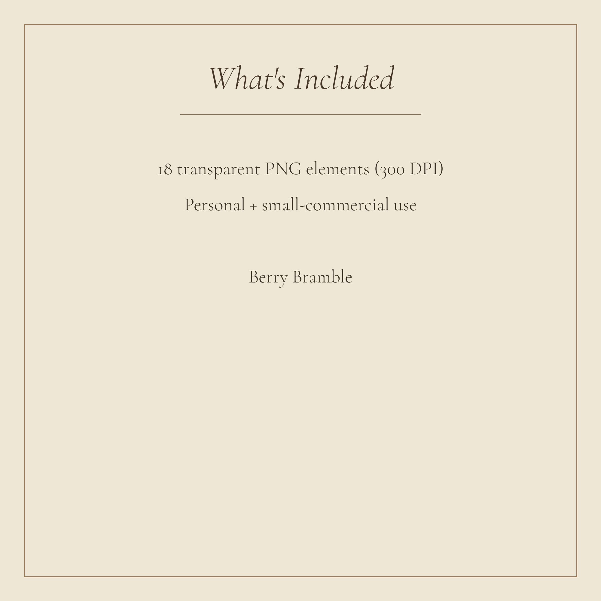 Berry Bramble Fussy-Cut Elements — preview