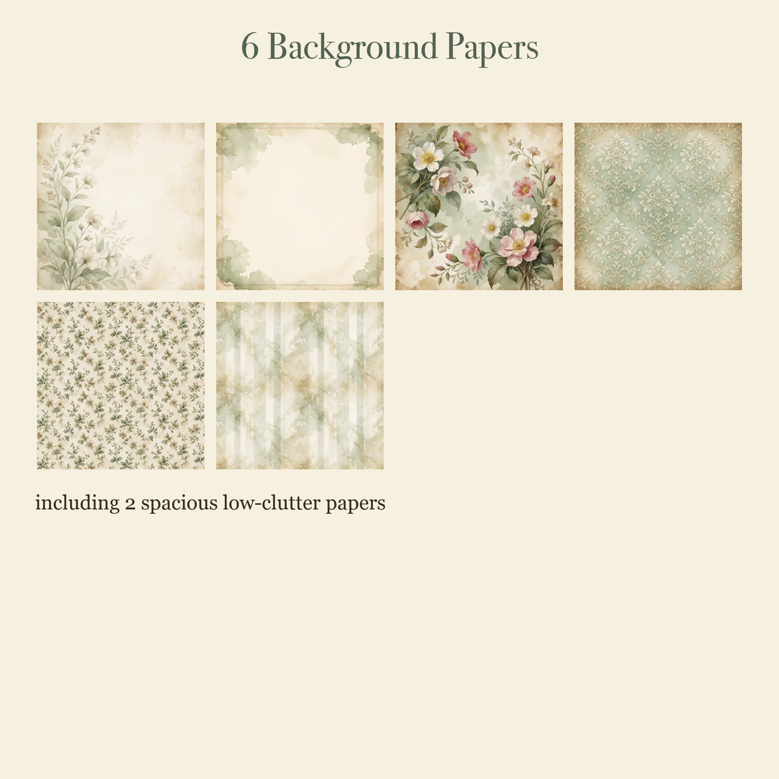Botanical Illustrator Junk Journal Kit | Pressed Plant Studies & Sketches Ephemera Papers | Printable Cut-Outs | Digital Download