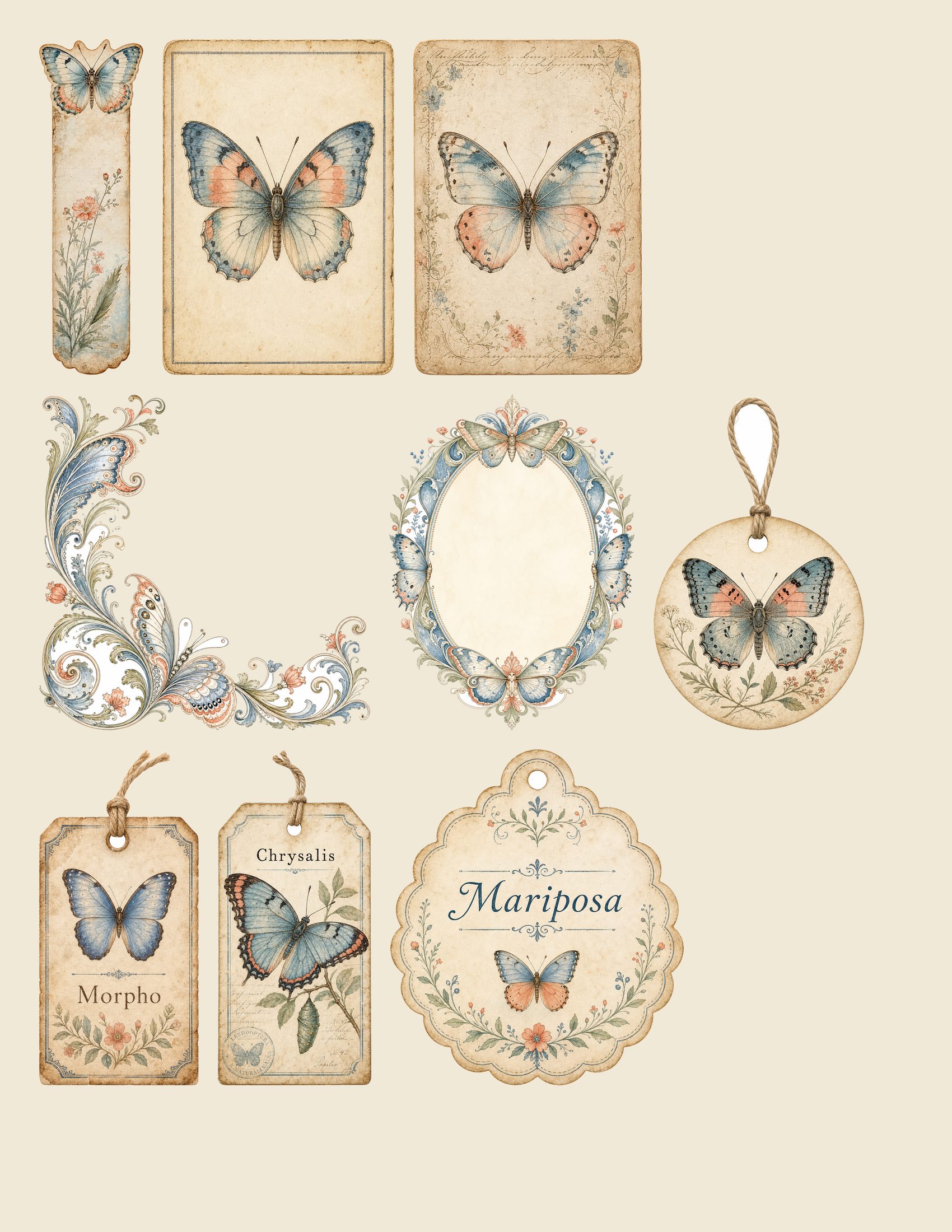 Butterfly Conservatory DELUXE Embellishments — preview