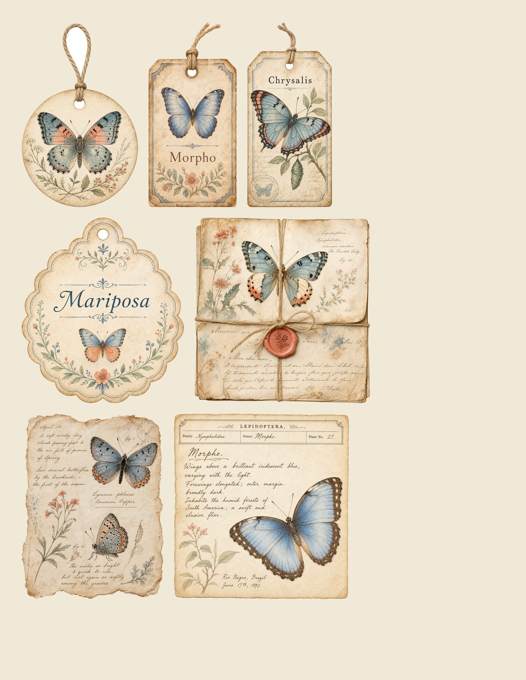 Butterfly Conservatory DELUXE Embellishments — preview