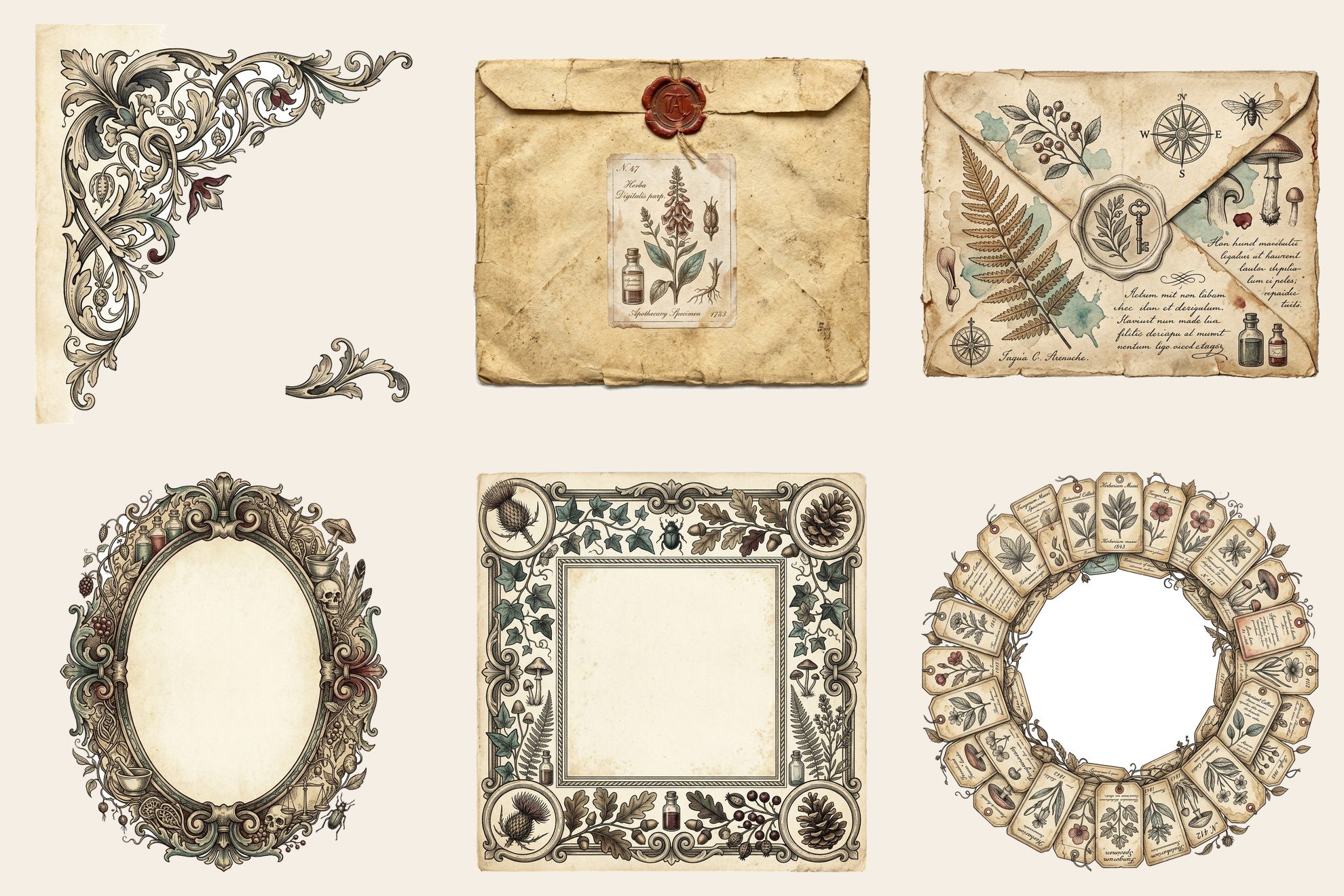 Cabinet of Curiosities Mini Junk Journal Kit — preview