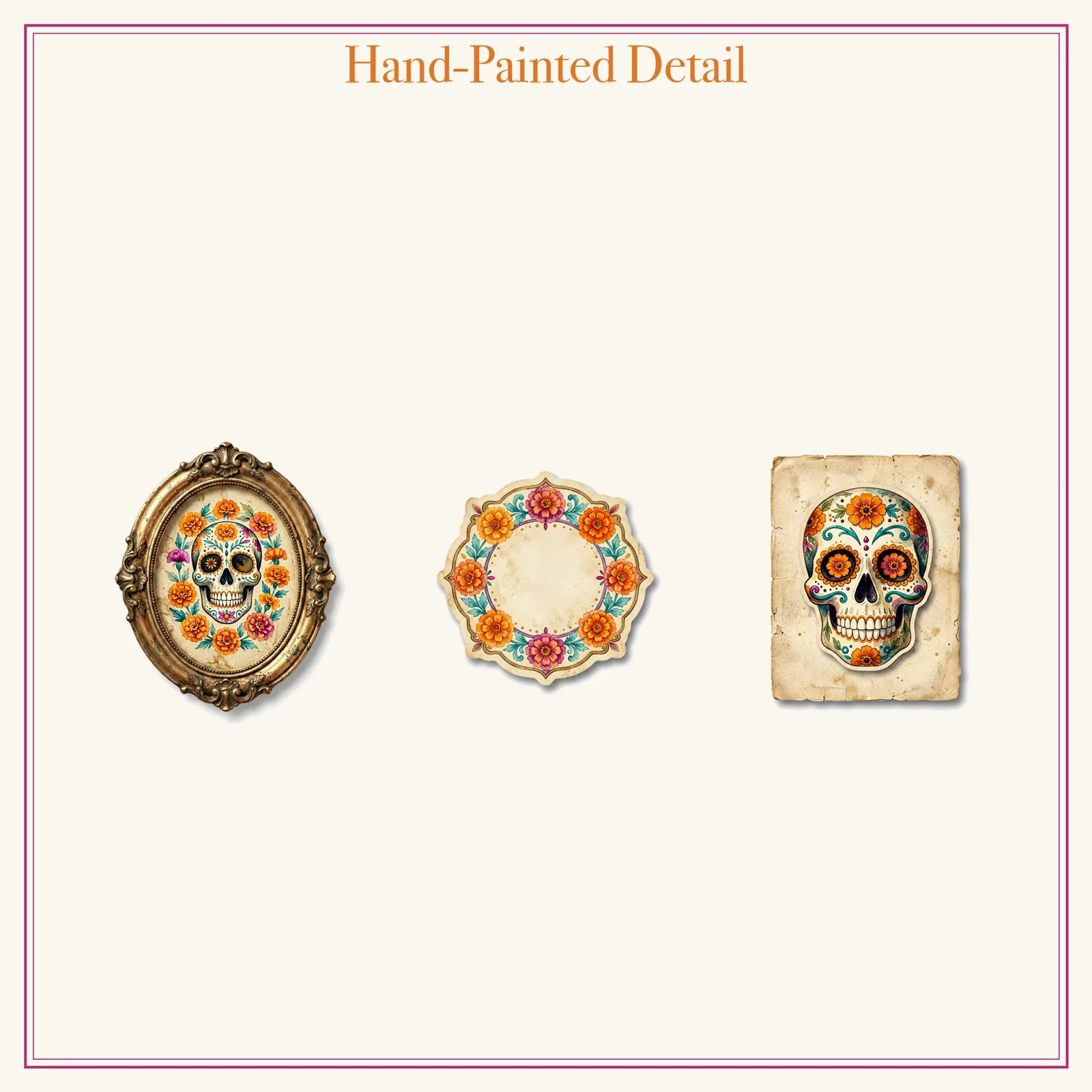 Day of the Dead Junk Journal Kit | Sugar Skull & Marigold Ephemera | Printable Cut-Outs | Digital Download