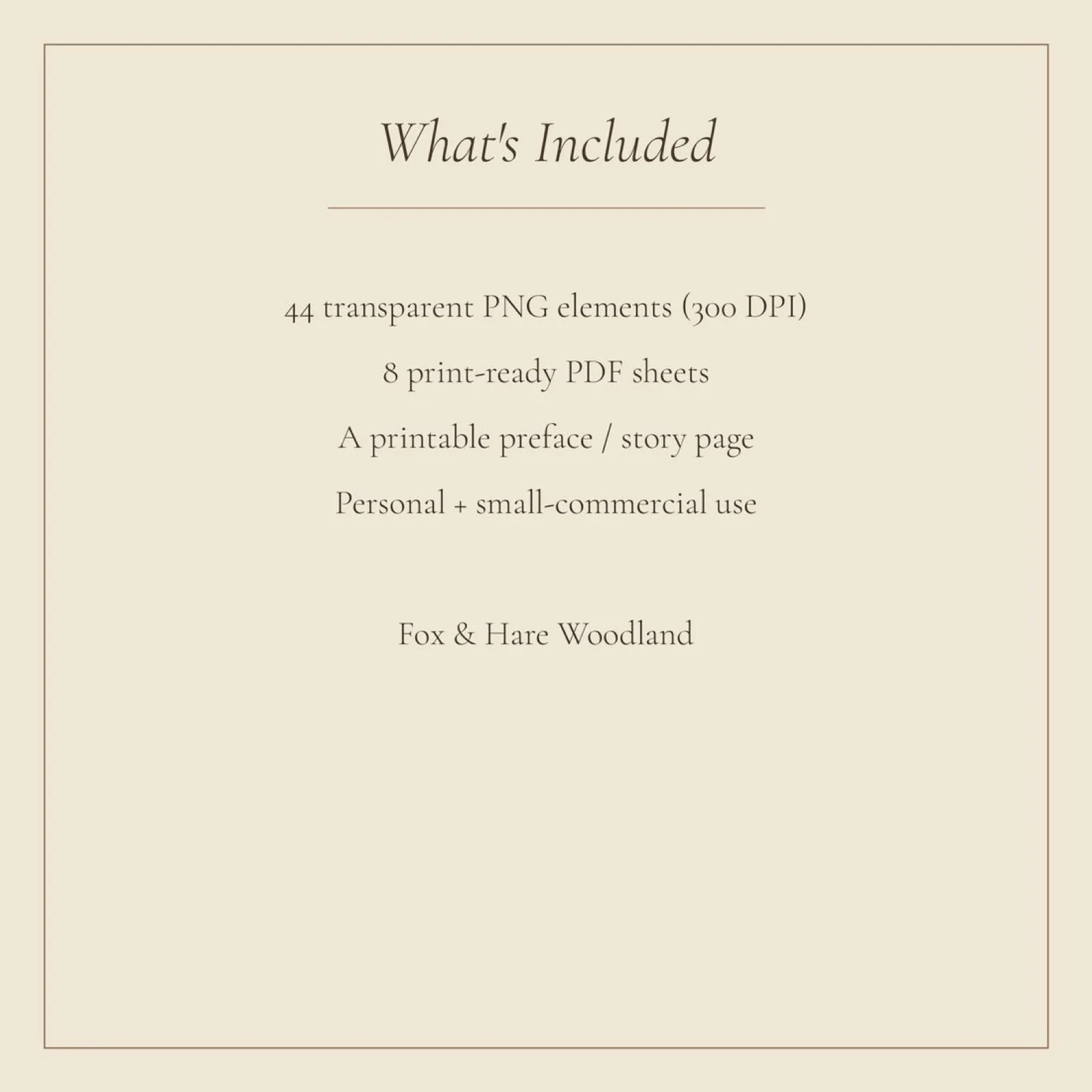 Fox & Hare Woodland Junk Journal Kit | Digital Download