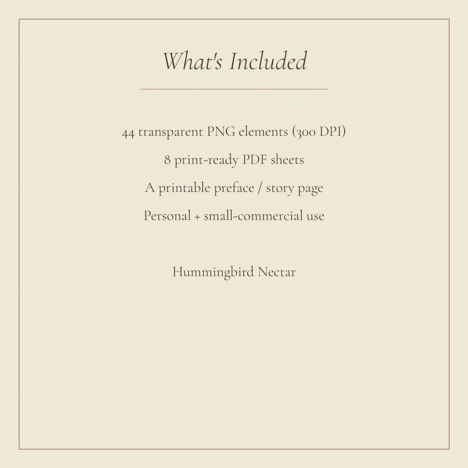Hummingbird Nectar Junk Journal Kit | Vintage Botanical Ephemera | Digital Download
