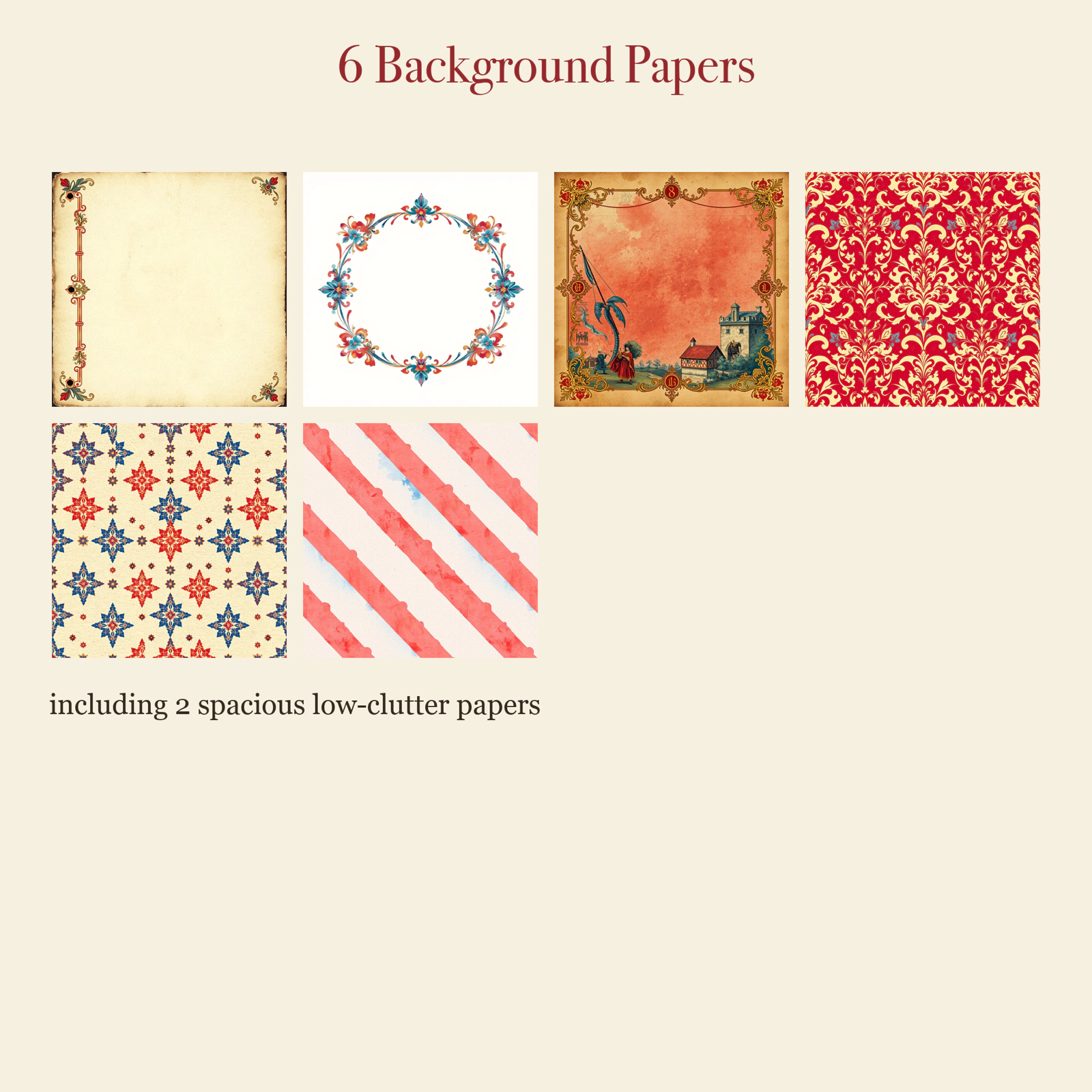Medieval Illuminated Junk Journal Kit | Knight & Manuscript Ephemera Papers | Printable Cut-Outs | Digital Download
