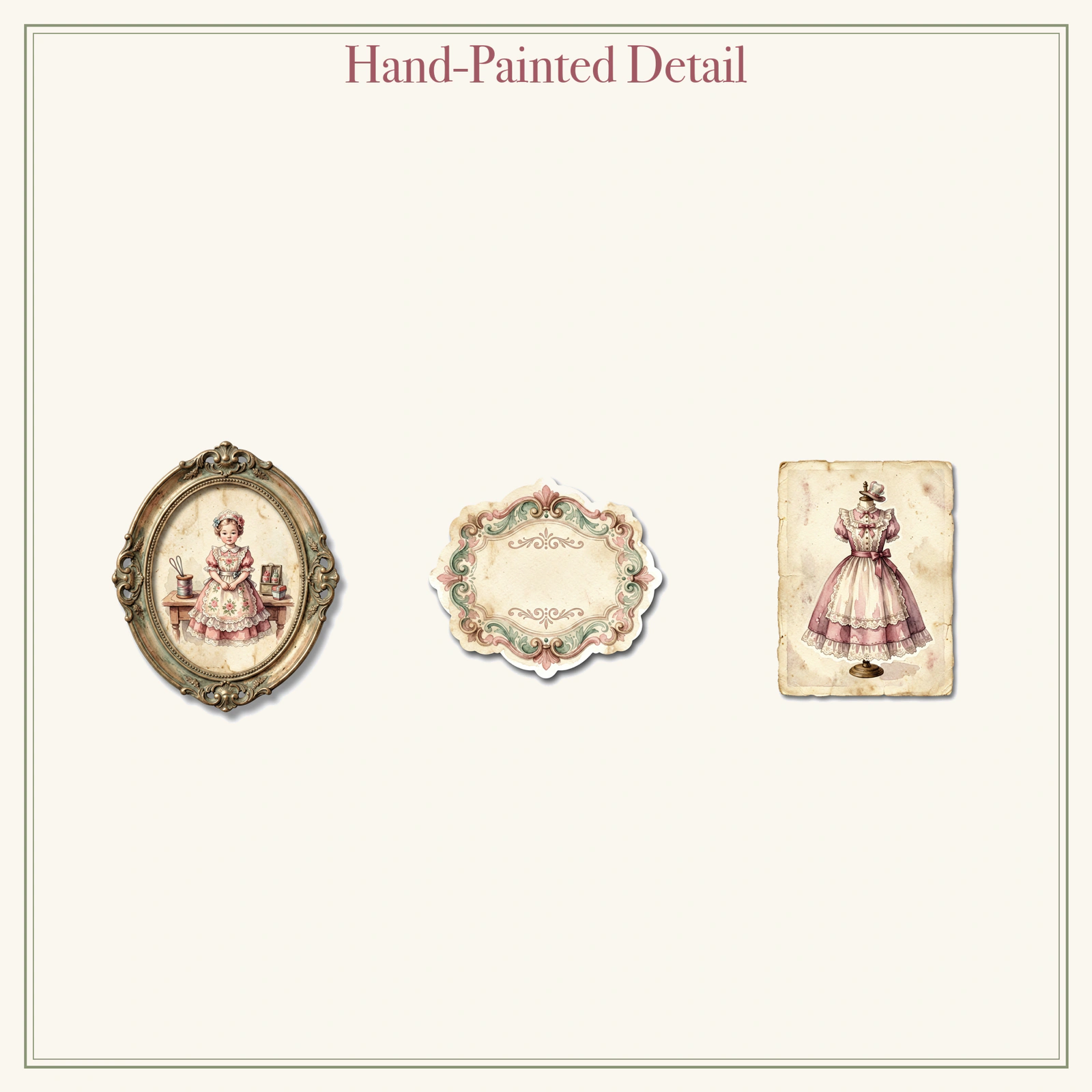 Vintage Sewing Haberdashery Junk Journal Kit | Notions & Textile Ephemera | Printable Cut-Outs | Digital Download